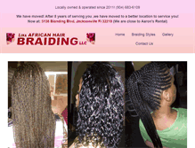 Tablet Screenshot of linaafricanhairbraiding.com